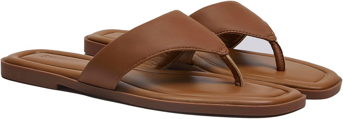 Stratuxx Kaze - Sandalias planas cómodas para mujer, sandalias de verano