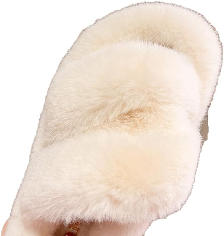 Stratuxx Kaze Women's plush slippers indoor and outdoor warm and breathable one-foot open-toed slippers