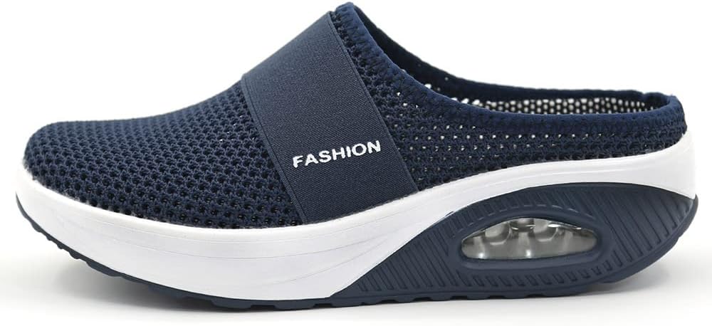 Stratuxx Kaze Womens Diabetic Orthopedic Walking Shoes,Mesh Air Cushion Slipper, Summer Washable Slipper. (Size 4-12#)