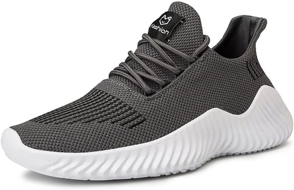 Men's Comfort Orthopedic Shoes, Stretch Knit Upper Thick Outsole Black, White, Gray, Size #7-13