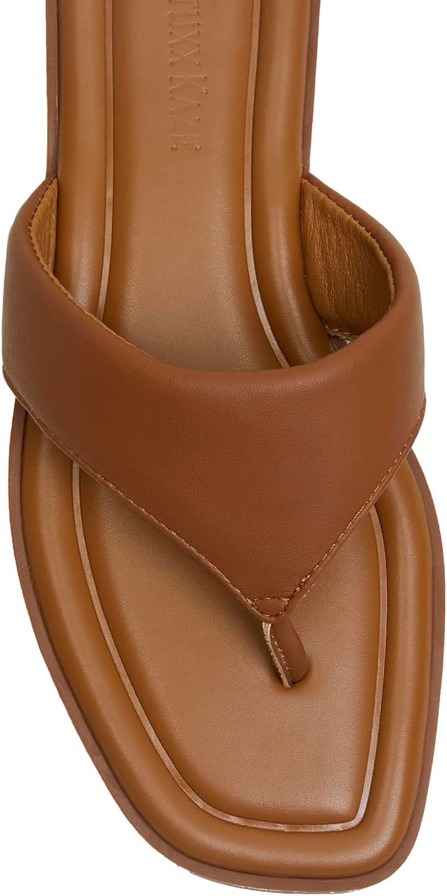 Stratuxx Kaze - Sandalias planas cómodas para mujer, sandalias de verano