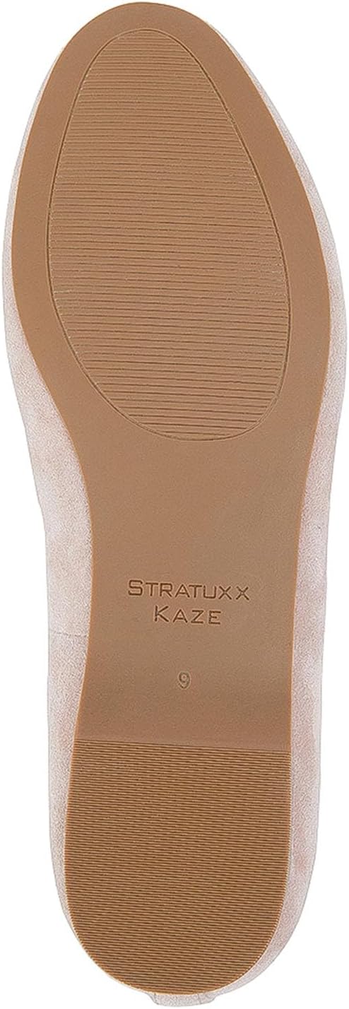 Stratuxx Kaze Women's Suede Slip-On Loafers Comfortable Round Toe Memory Foam Loafer Flat Size 6-10